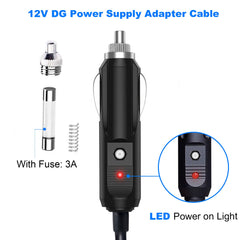 ACOPOWER  DC12V/24V Car Cigarette Lighter to DC5.5x2.1mm Connector Adapter
