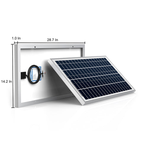 35 Watts Poly Solar Panel Module for 12 Volt Battery Charging ACOPower ...
