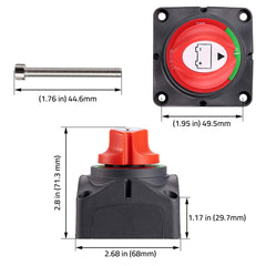 Battery Switch, 12-48V Battery Power Cut Master Switch Disconnect Isolator