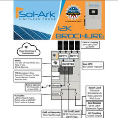 Sol-Ark 12K 120/240/208V 48V [All-In-One] Pre-Wired Hybrid Solar Inverter | 10-Year Warranty