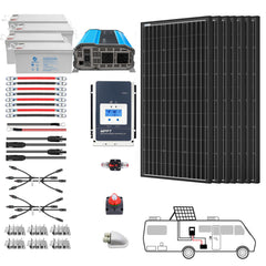 ACOPOWER 600W Mono Black RV Solar System