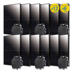 Complete Solar Grid-Tie Solar Kit, 400W All Black Panels Tier 1 + Grid-Tie Inverter