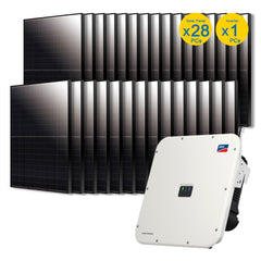 Complete Solar Grid-Tie Solar Kit, 400W All Black Panels Tier 1 + Grid-Tie Inverter